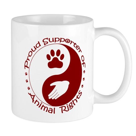 Supporter Of Animal Rights Red Mug