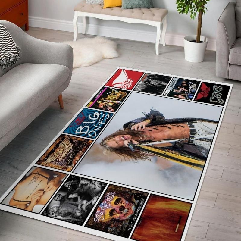 Aerosmith Steven Tyler Living Room Area Rug For Christmas,  Living room and bedroom Rug, Home Decor