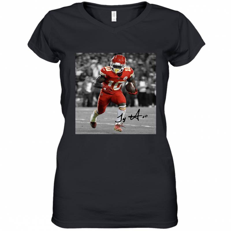 Tyreek Hill  Kansas City Chiefs Women’s V-Neck T-Shirt