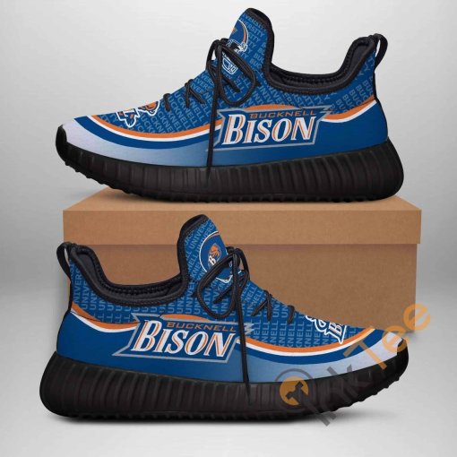 Bucknell Bison Custom Shoes Personalized Name Yeezy Sneakers