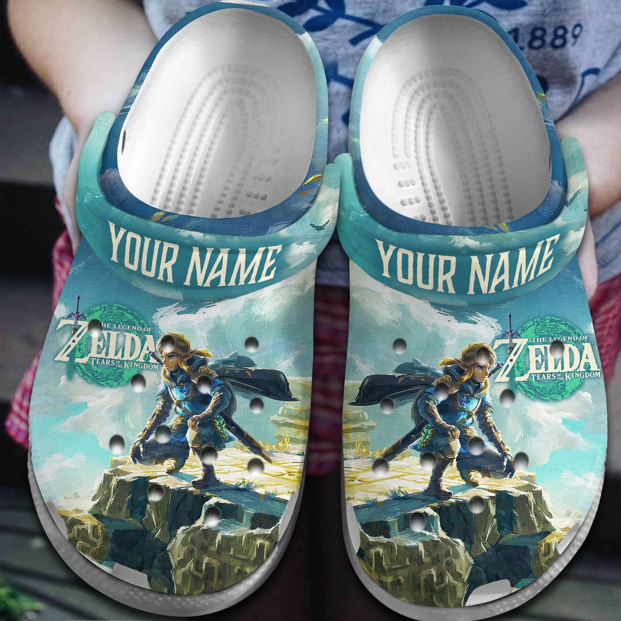 The Legend of Zelda: Tears of the Kingdom Game Crocs Crocband Clogs Shoes Comfortable For Men Women and Kids