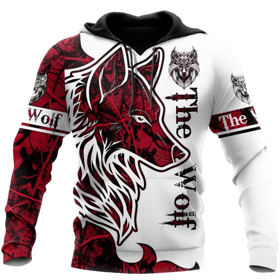 Wolf Tattoos Hoodie T Shirt For Men and Women Pi230401