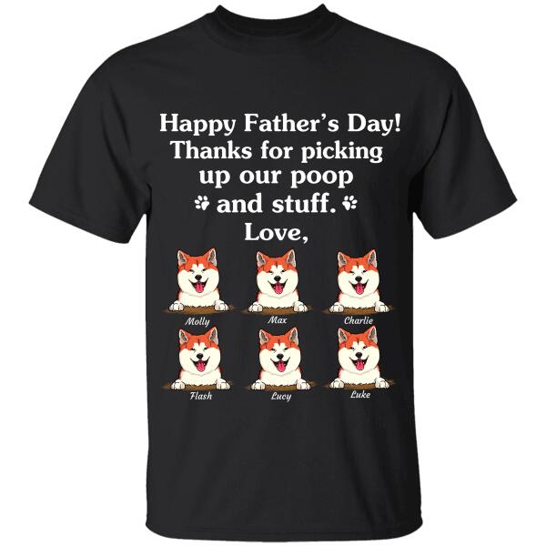 Happy Father’S Day Man & Dog, Cat Personalized T-Shirt