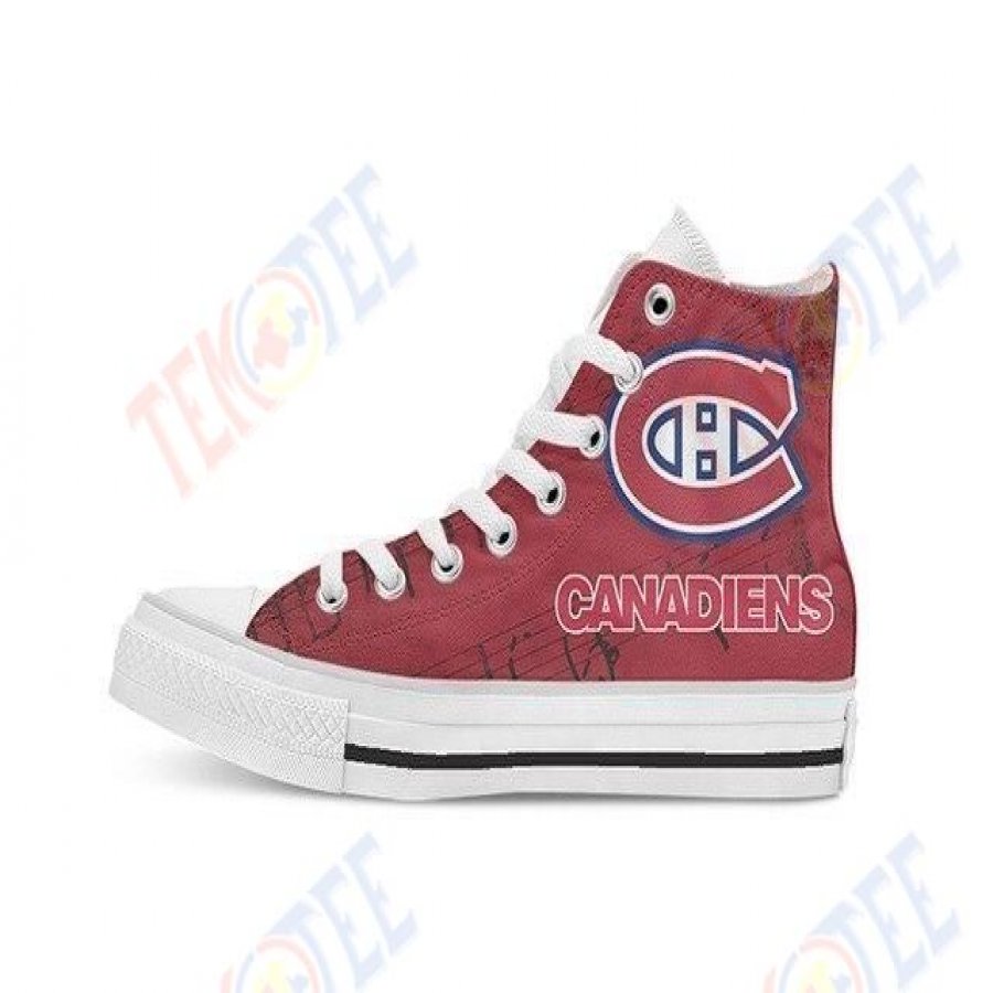 Mens Womens Montreal Canadiens High Top Shoes For Men And Women Nice And Comfortable TDT881