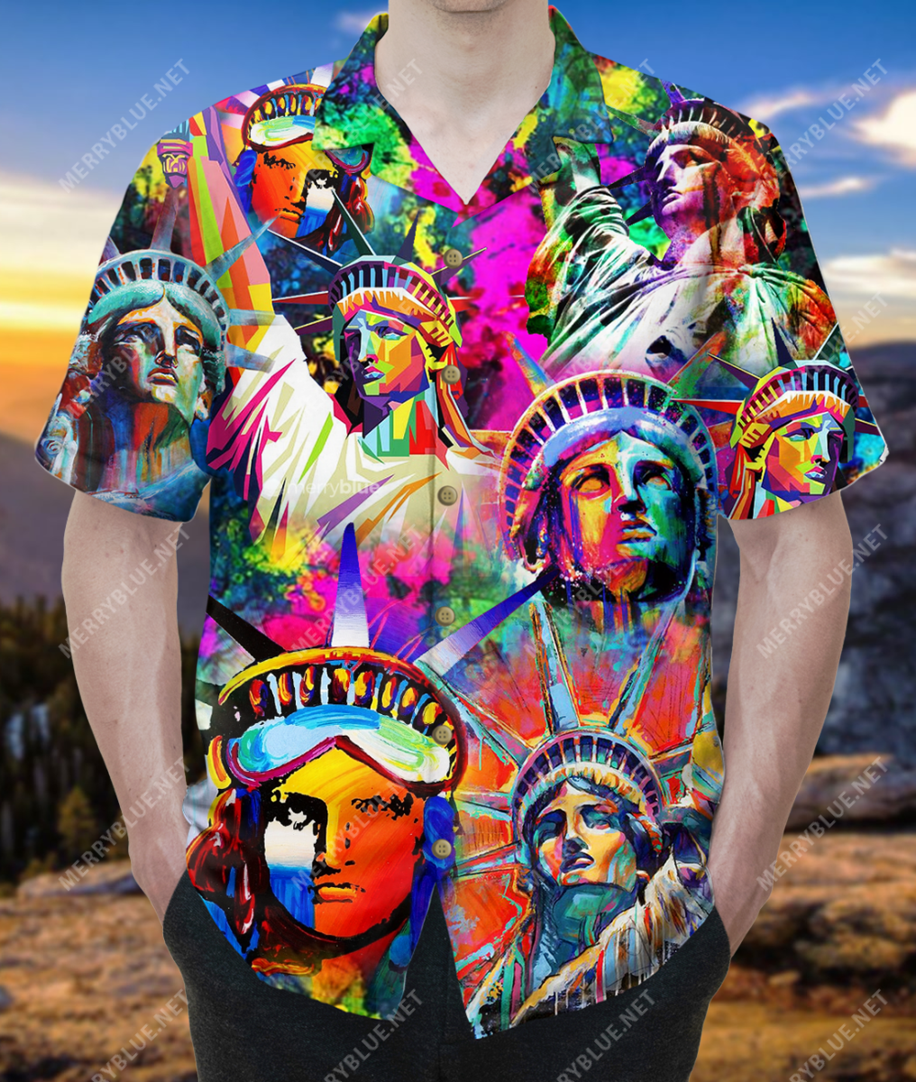 Liberty And Justice For Unisex Hawaii Shirt Ha62055