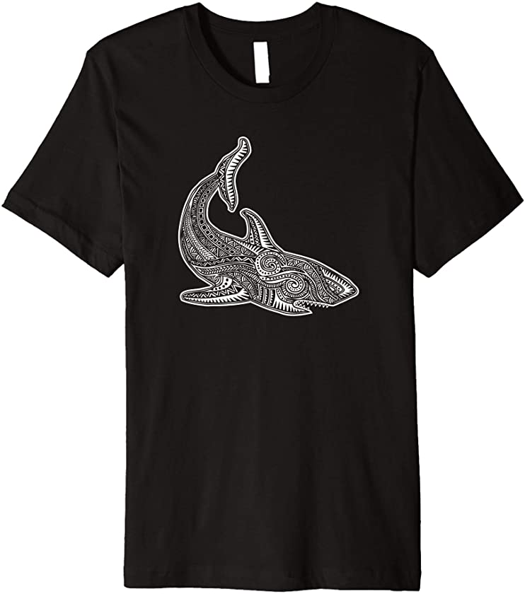 Shark Polynesian Style Tattoo design – Hawaiian Premium T-Shirt