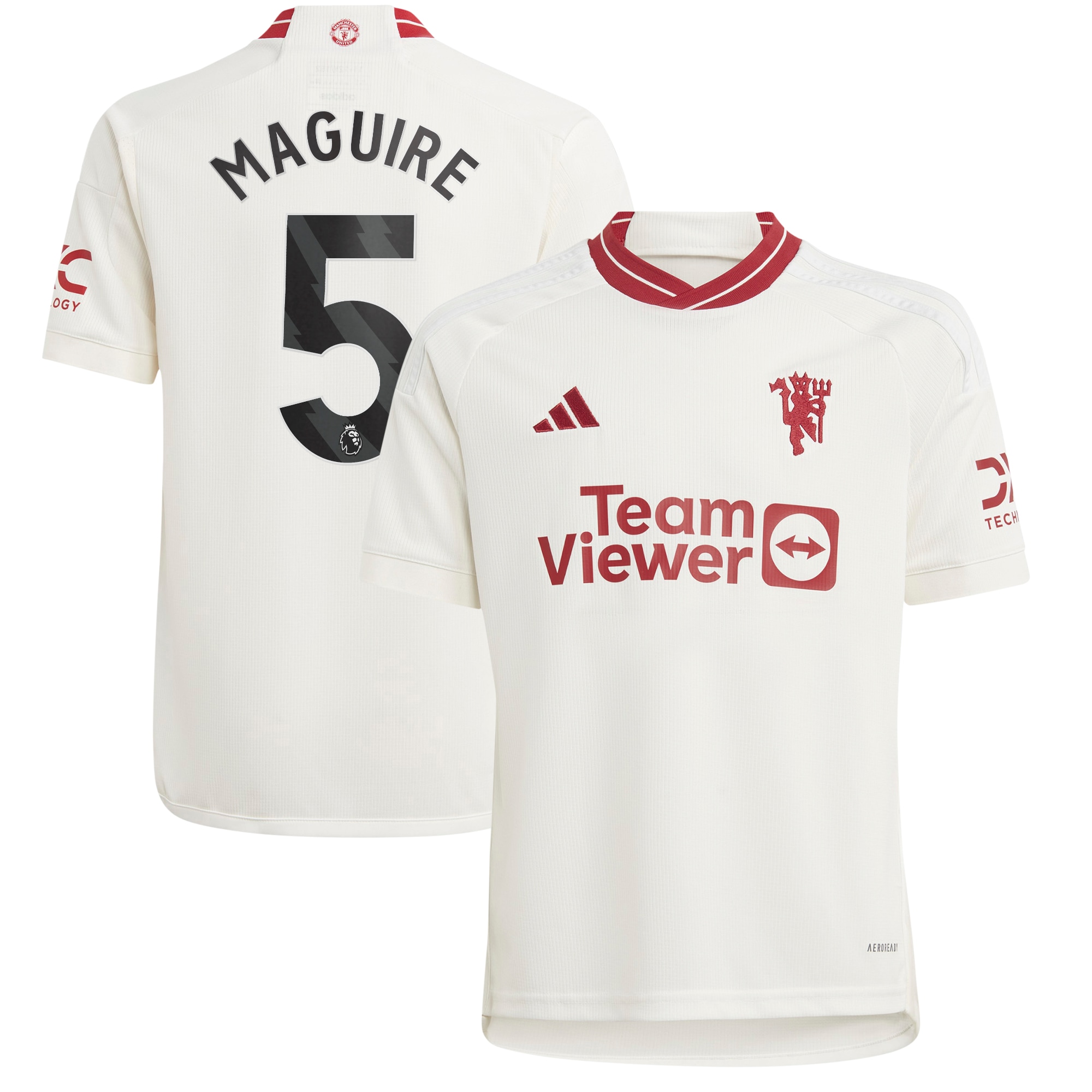 Harry Maguire Manchester United Youth 2023/24 Third Replica Player Jersey – White