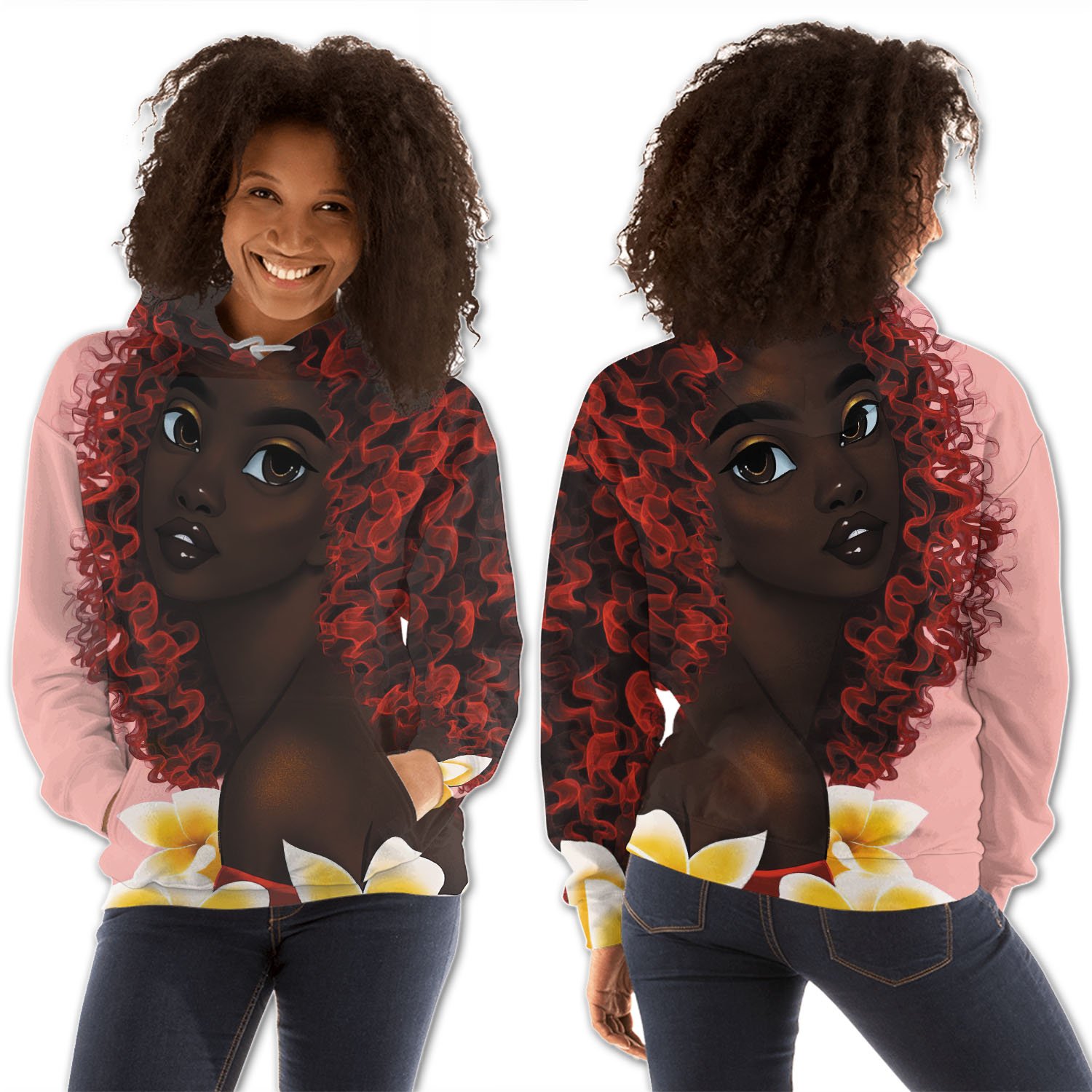 African American Hoodies Beautiful African American Female Melanin Hoodie