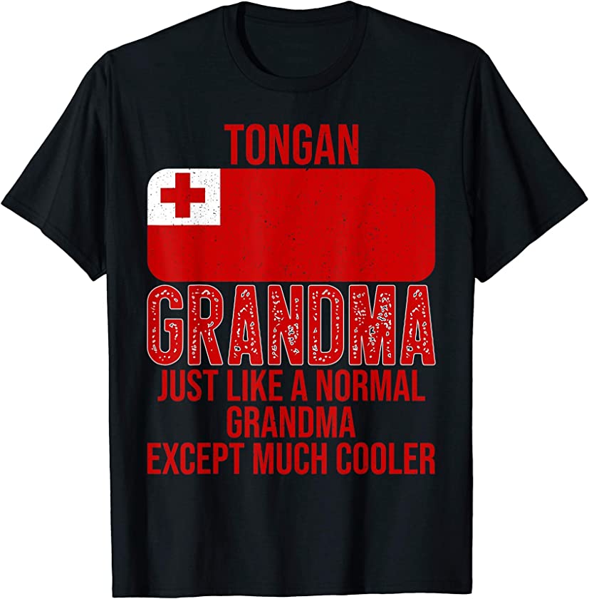 Vintage Tongan Grandma Tonga Flag for Mother’s Day T-Shirt