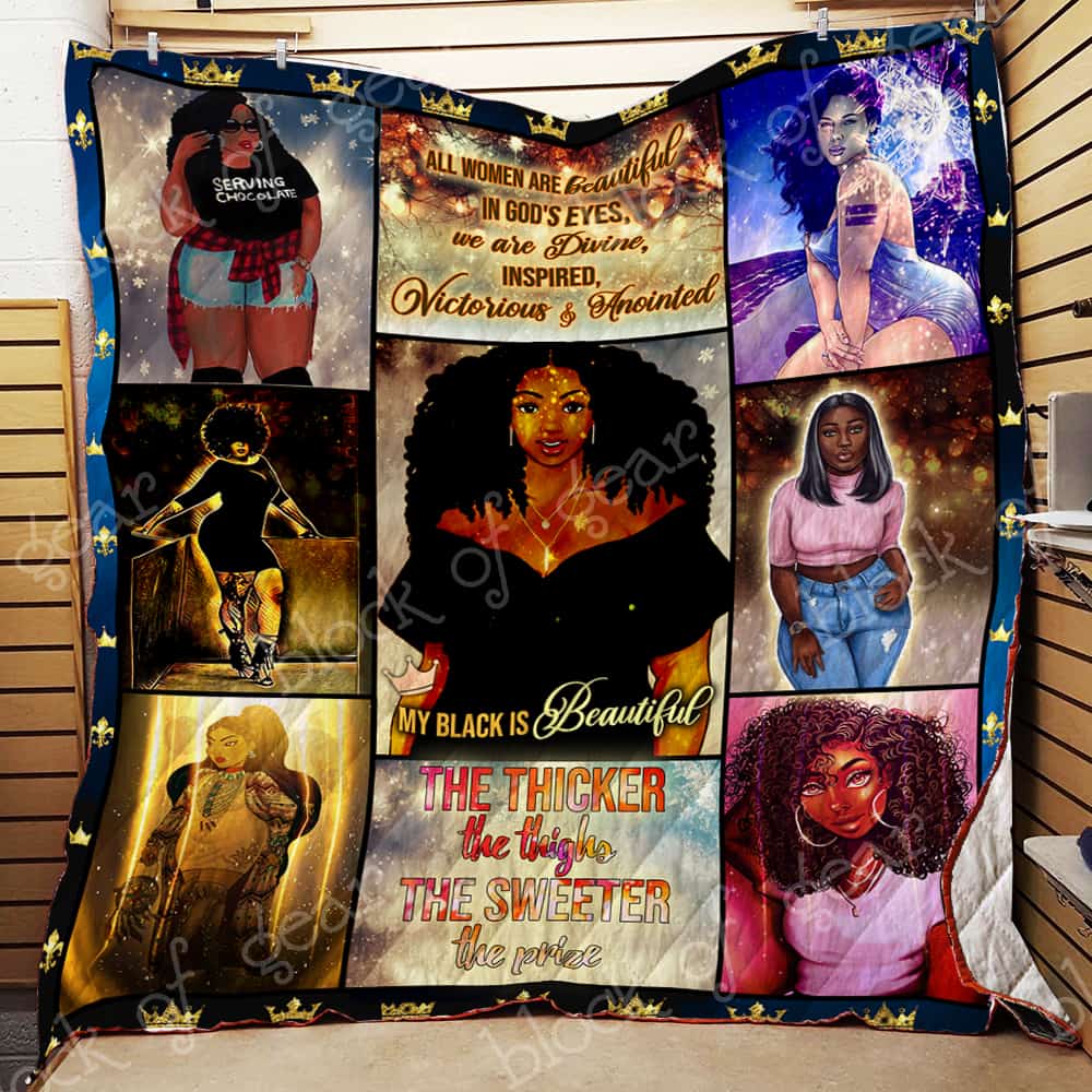 Beautiful Black Queens Plussize Quilt Tt116