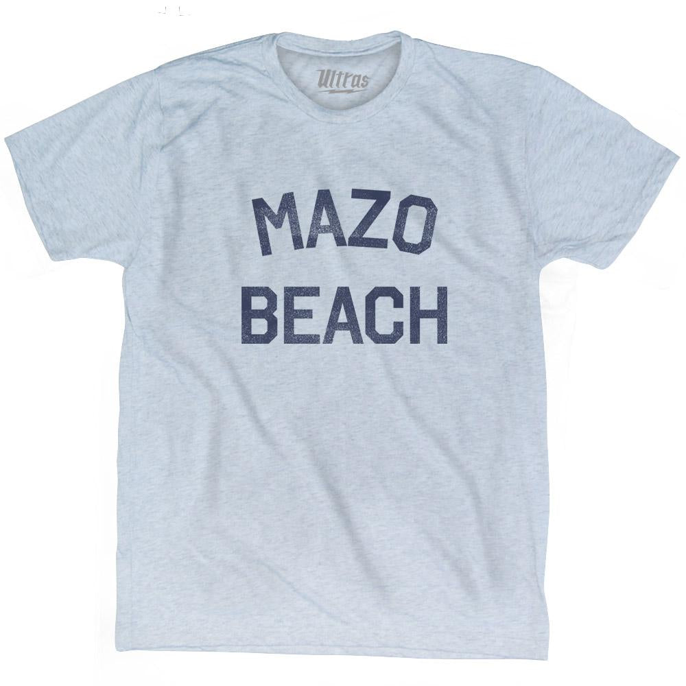 Wisconsin Mazo Beach Adult Tri-Blend Vintage T-shirt