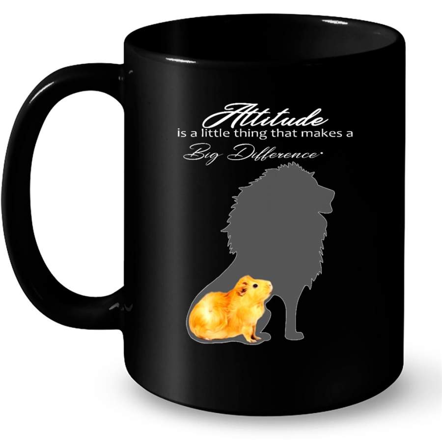 Rabbit, Attitude Is A Little Thing That Makes A Big Difference B – Full-Wrap Coffee Black Mug