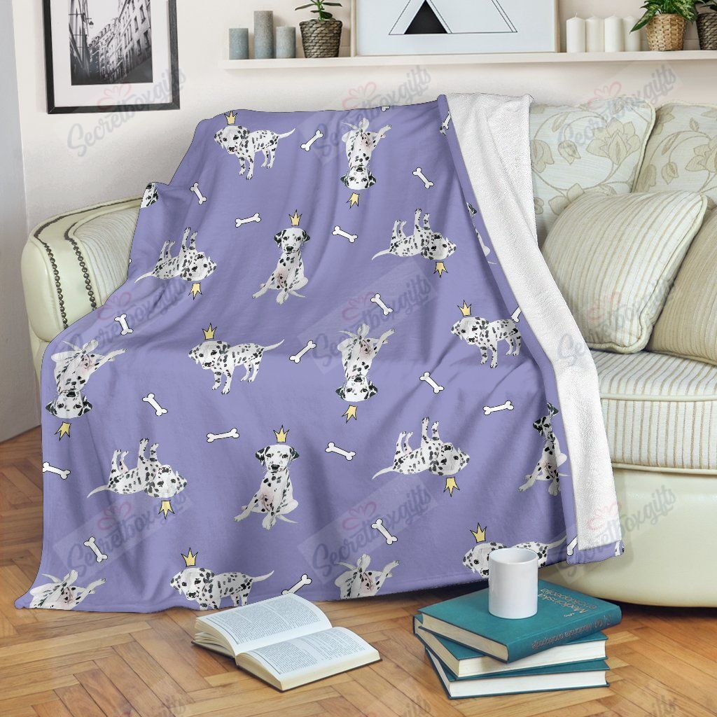 Puppy Dalmatian Dog Pattern Kc0409165Cl Fleece Blanket