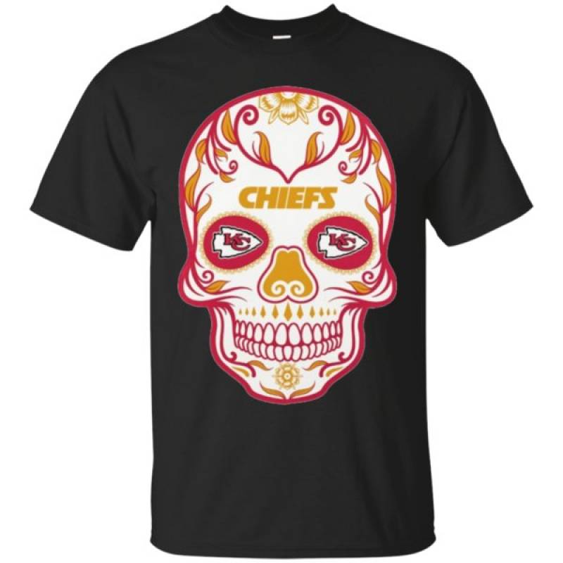 High Quality Kansas City Chiefs Sugar Skull Shirt