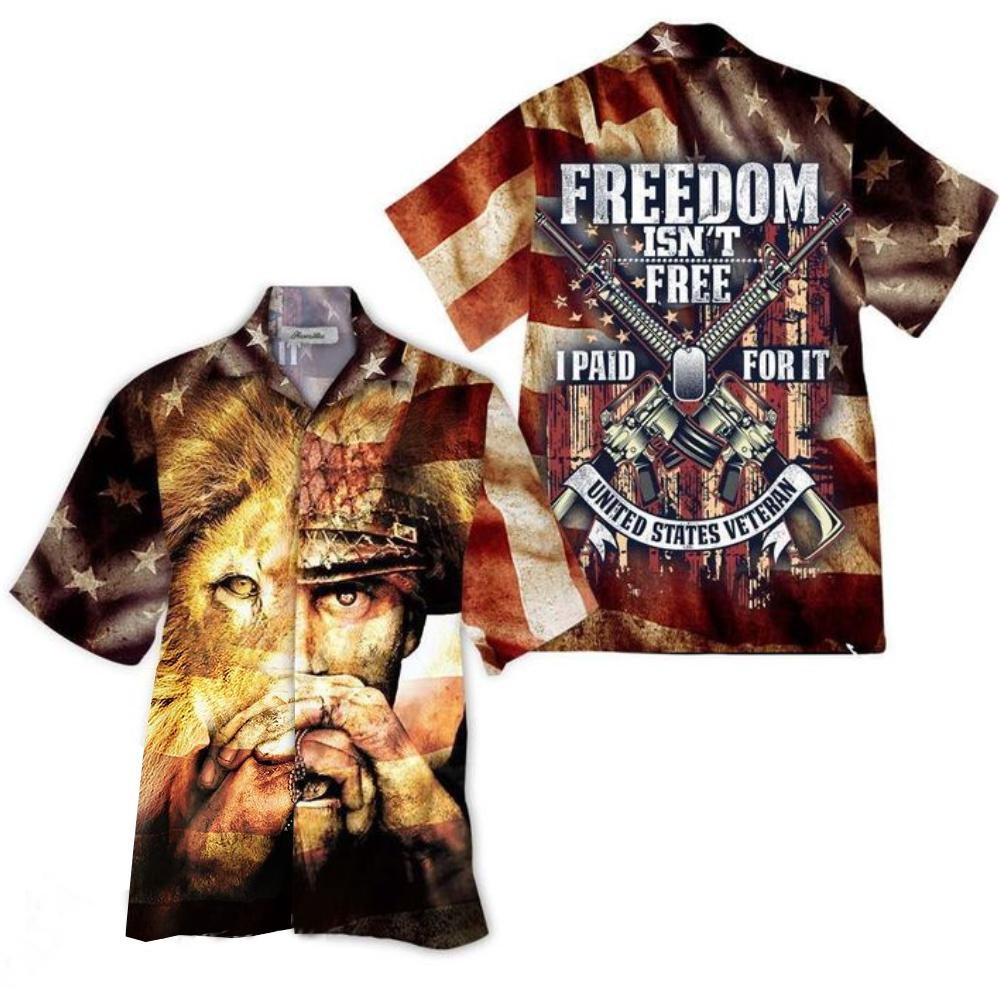 Freedom Free All Over Printed Hawaiian Shirt Ha60541