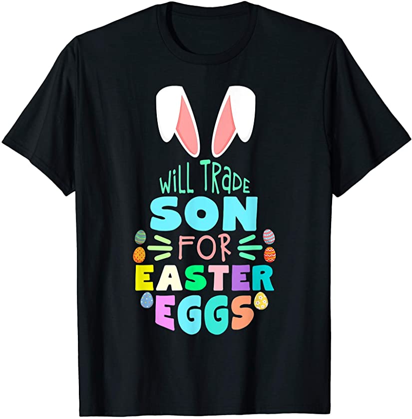 Easter Bunny Costume Will Trade Easter Mens Easter Egg Shirt T-Shirt