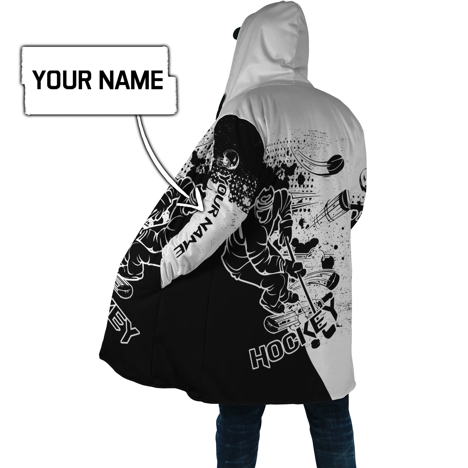 All Over Printed Ice Hockey Cloak Custom Name Xt