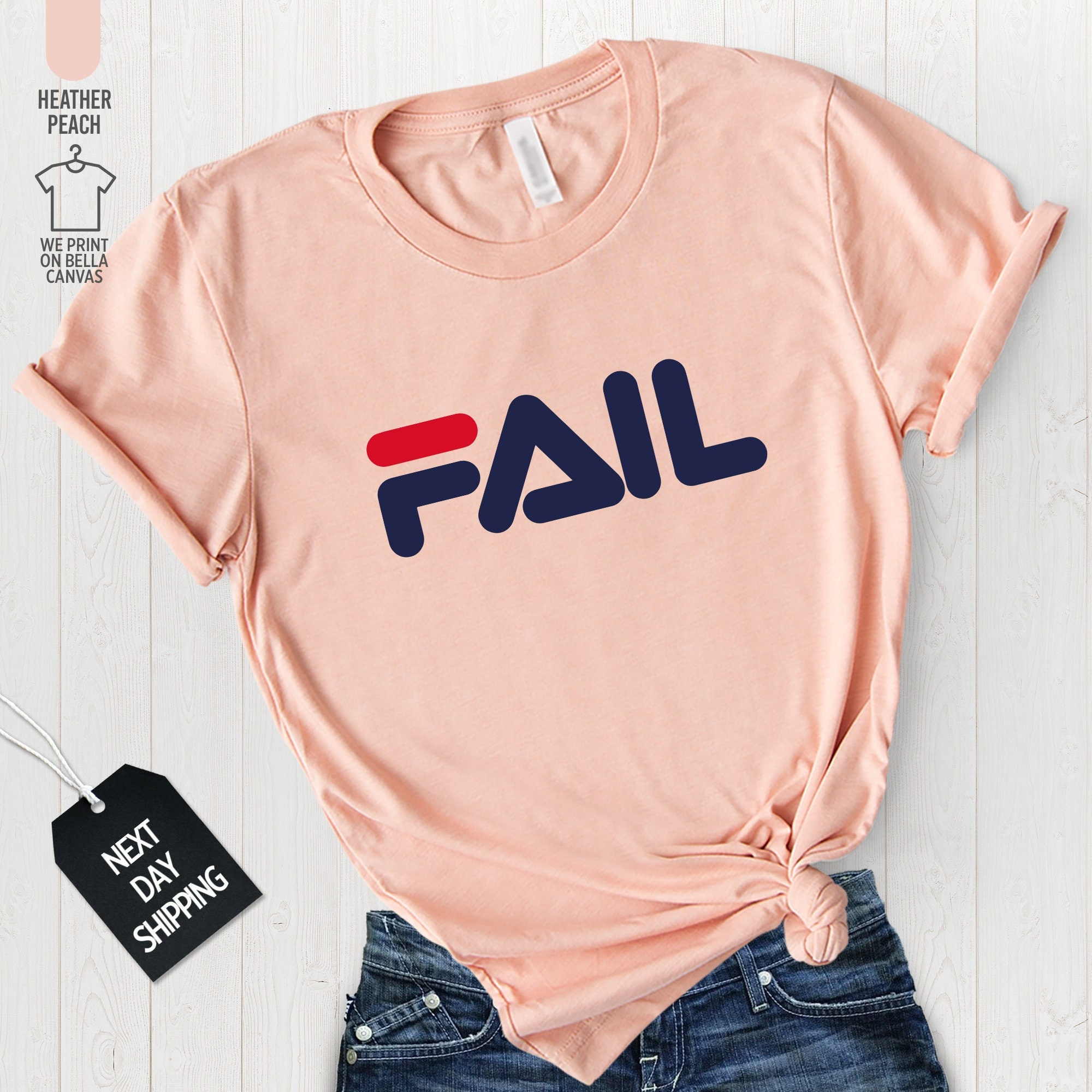 FAIL, Spoof T-shirt, Brand Parody, Funny Shirt, Fail Parody Prank Brand Cartoon T shirt, A993