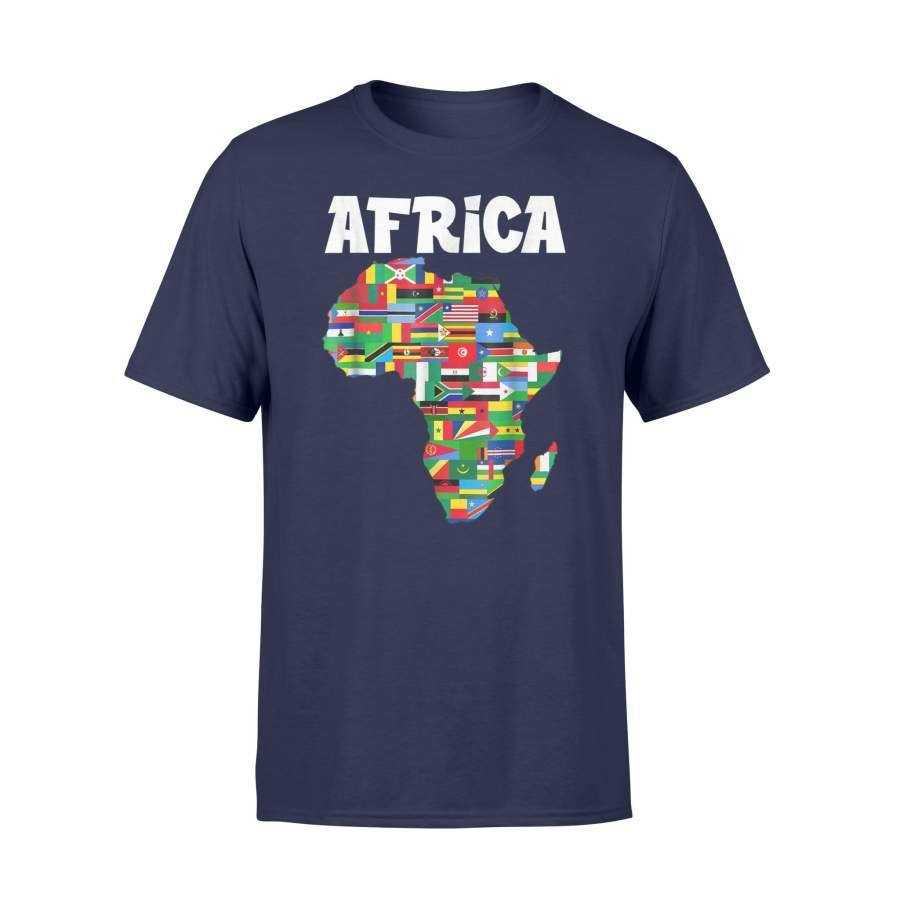 Africa Proud African Country Flags Continent Love T-Shirt