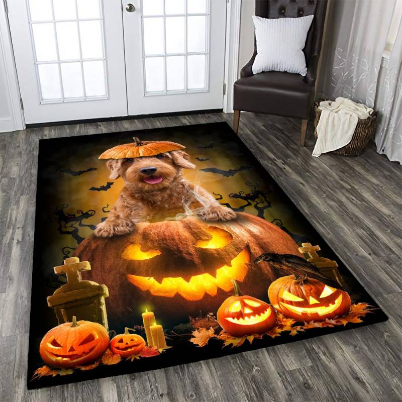 Goldendoodle Happy Halloween D0308 Rug