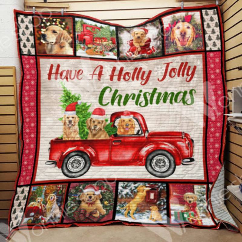 Golden Retriever Dog Christmas Blanket NOV1301 69O31