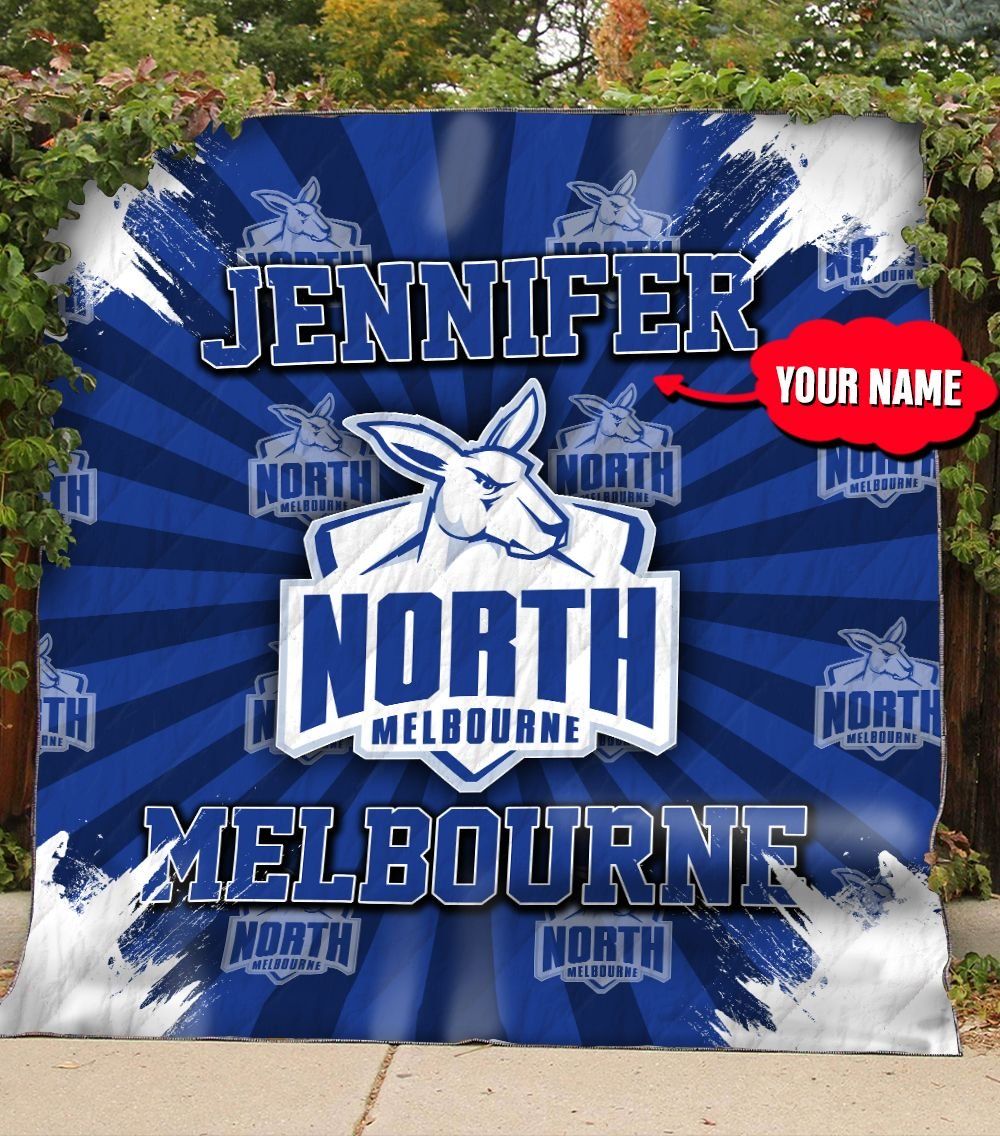 Personalized THAQT62 North Melbourne Football Club Quilt Blanket Name
