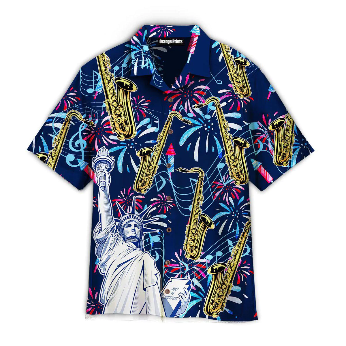 Saxophone Music America Patriot Day Hawaii Shirt Ha71980