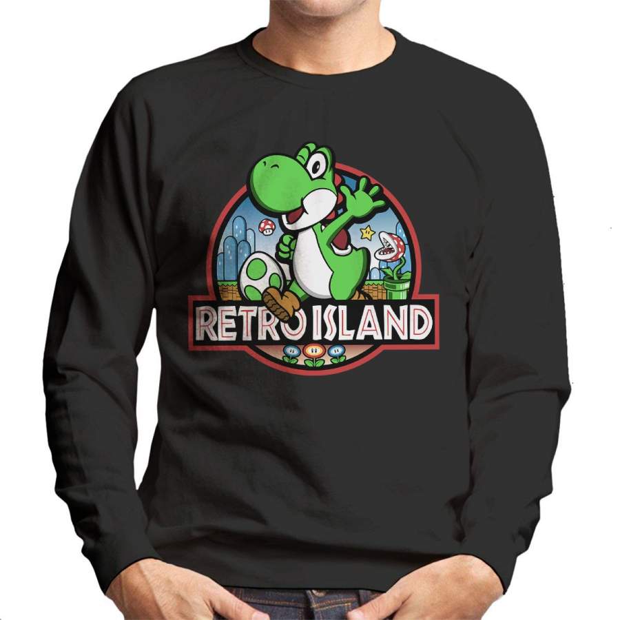 Super Mario Jurassic Retro Park Men’s Sweatshirt