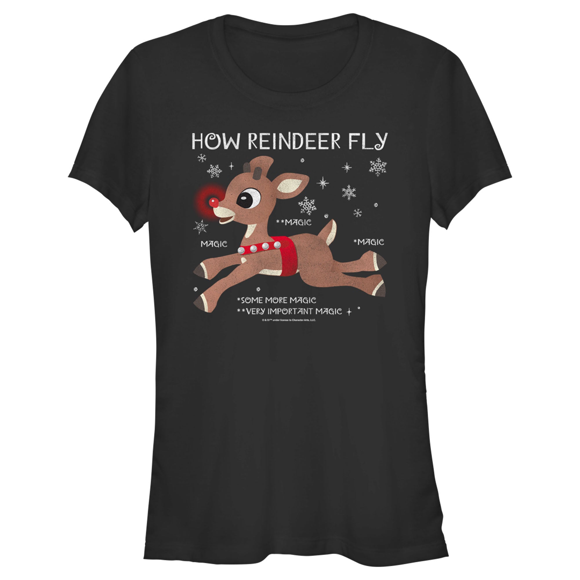 Rudolph The Red-Nosed Reindeer Junior’S How Reindeer Fly  T-Shirt