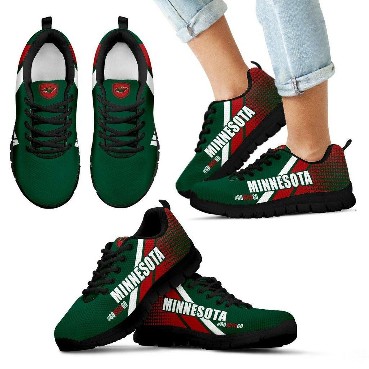 Go Minnesota Wild Sneakers Sneaker Running Shoes For Men, Women Shoes14774