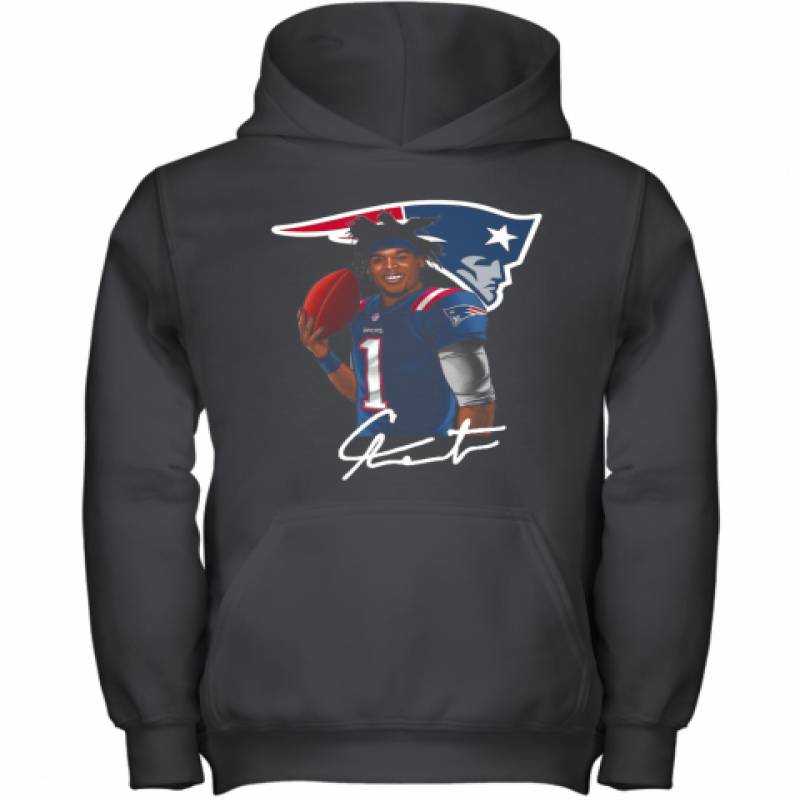 New England Patriots Cam Newton Signature Youth Hoodie