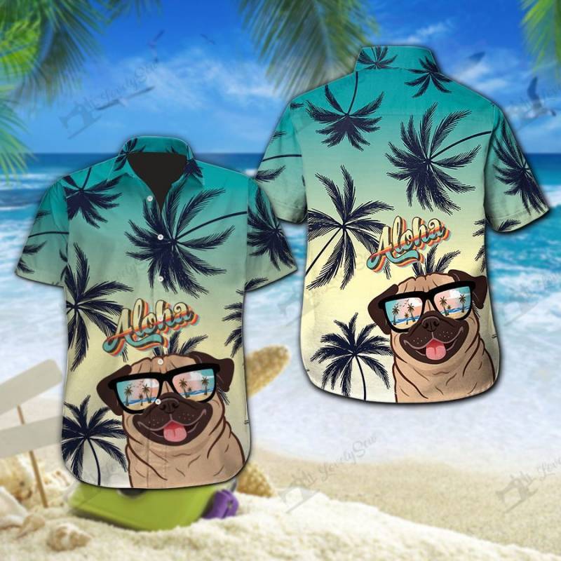 Pug Aloha Hawaii Shirt Ha29094