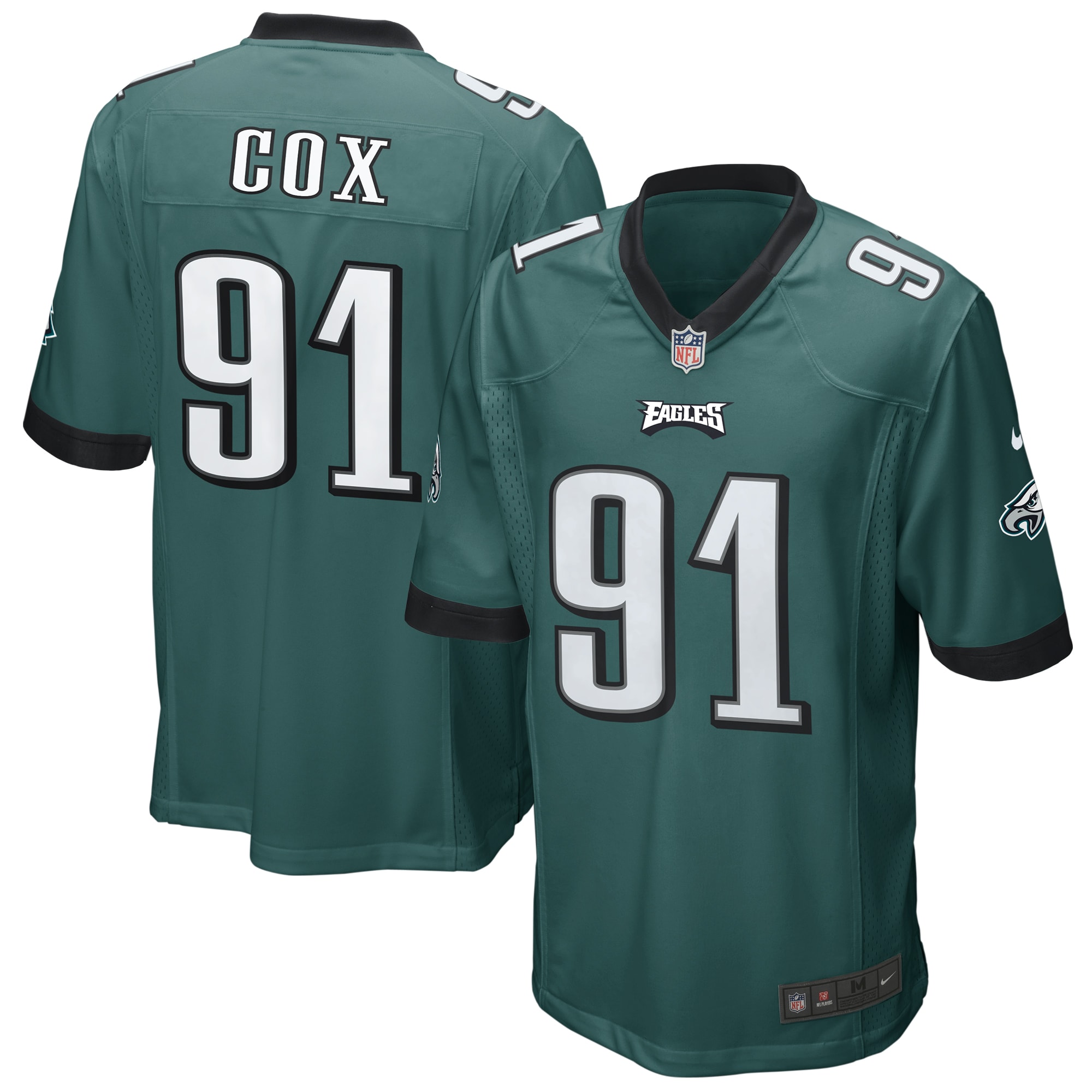 Men’s Philadelphia Eagles Fletcher Cox Midnight Green Game Jersey