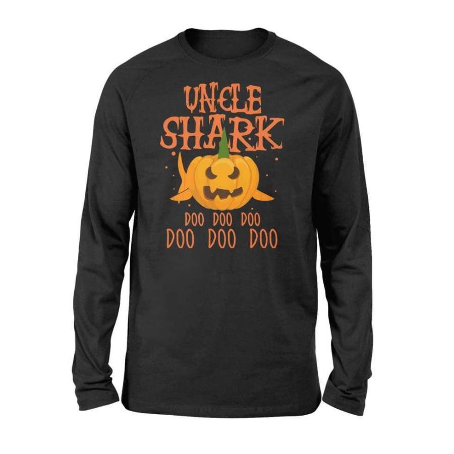 Uncle Shark Doo Doo Doo Pumpkin Halloween Costume – Standard Long Sleeve