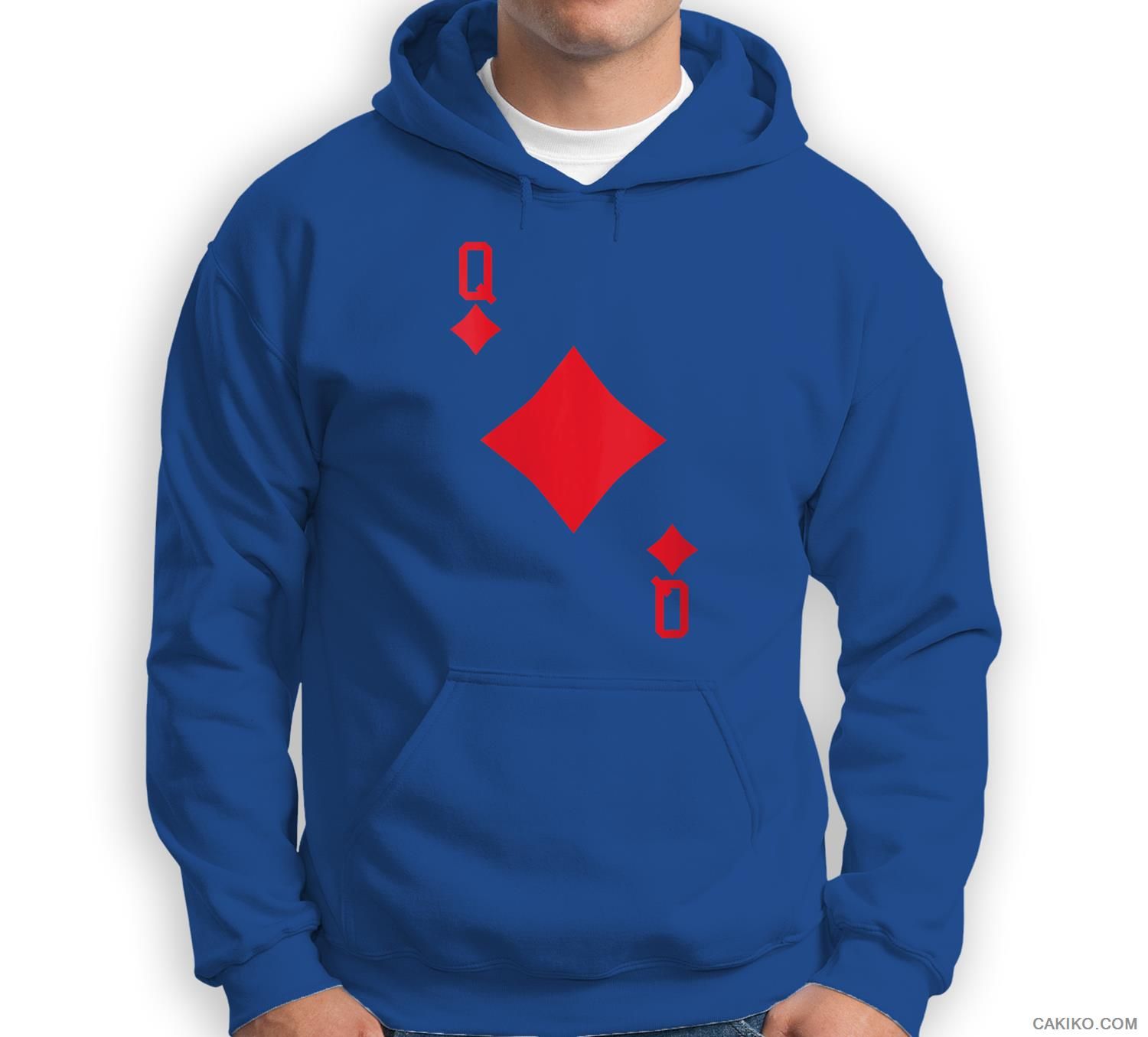 Womens Queen Of Diamonds – Playing Card Halloween Sweatshirt & Hoodie