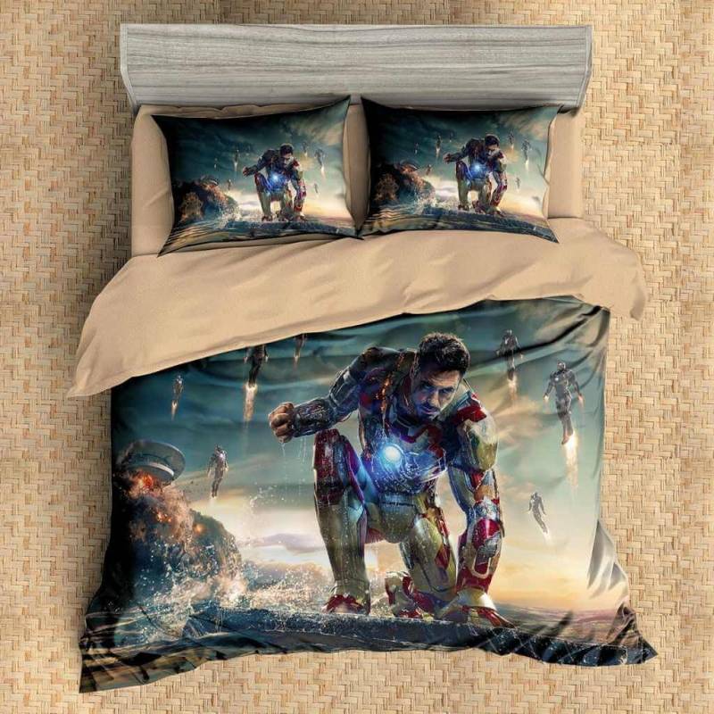 3D Customize Iron Man Bedding Set Duvet Cover Set Bedroom Set Bedlinen 7