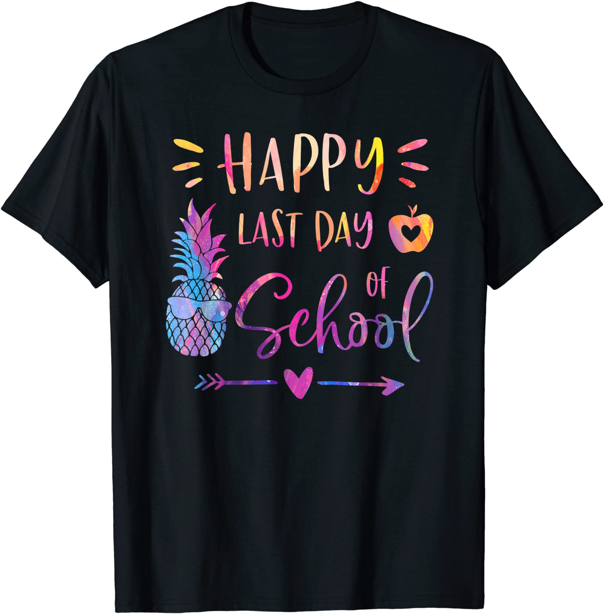 Happy Last Day Of School Summer Vacation Funny Teacher Gift T-Shirt