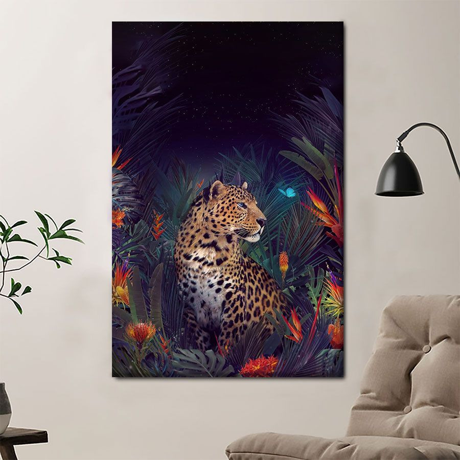 B1606 G844 Leopard Surreal Artwork Poster & Canvas