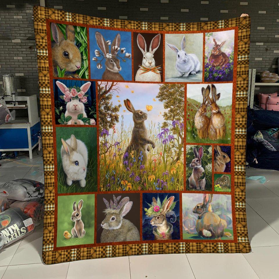 Rabbit Fleece Blanket