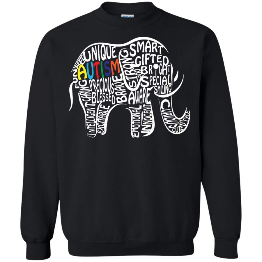 Autism Awareness Elephant Pullover Sweatshirt – Teeever.com