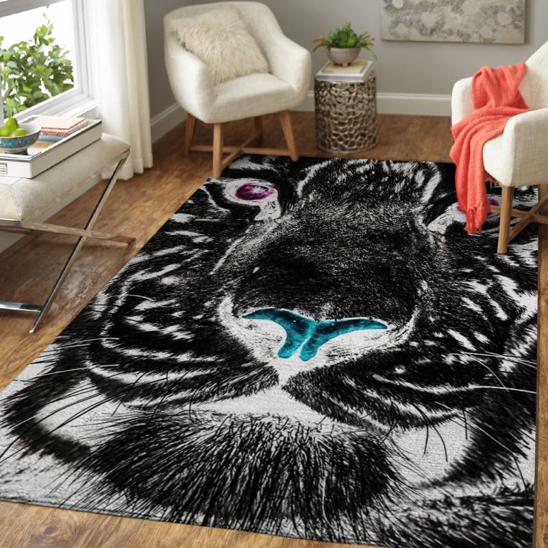 Black Tiger – Animals Area Rug Carpet