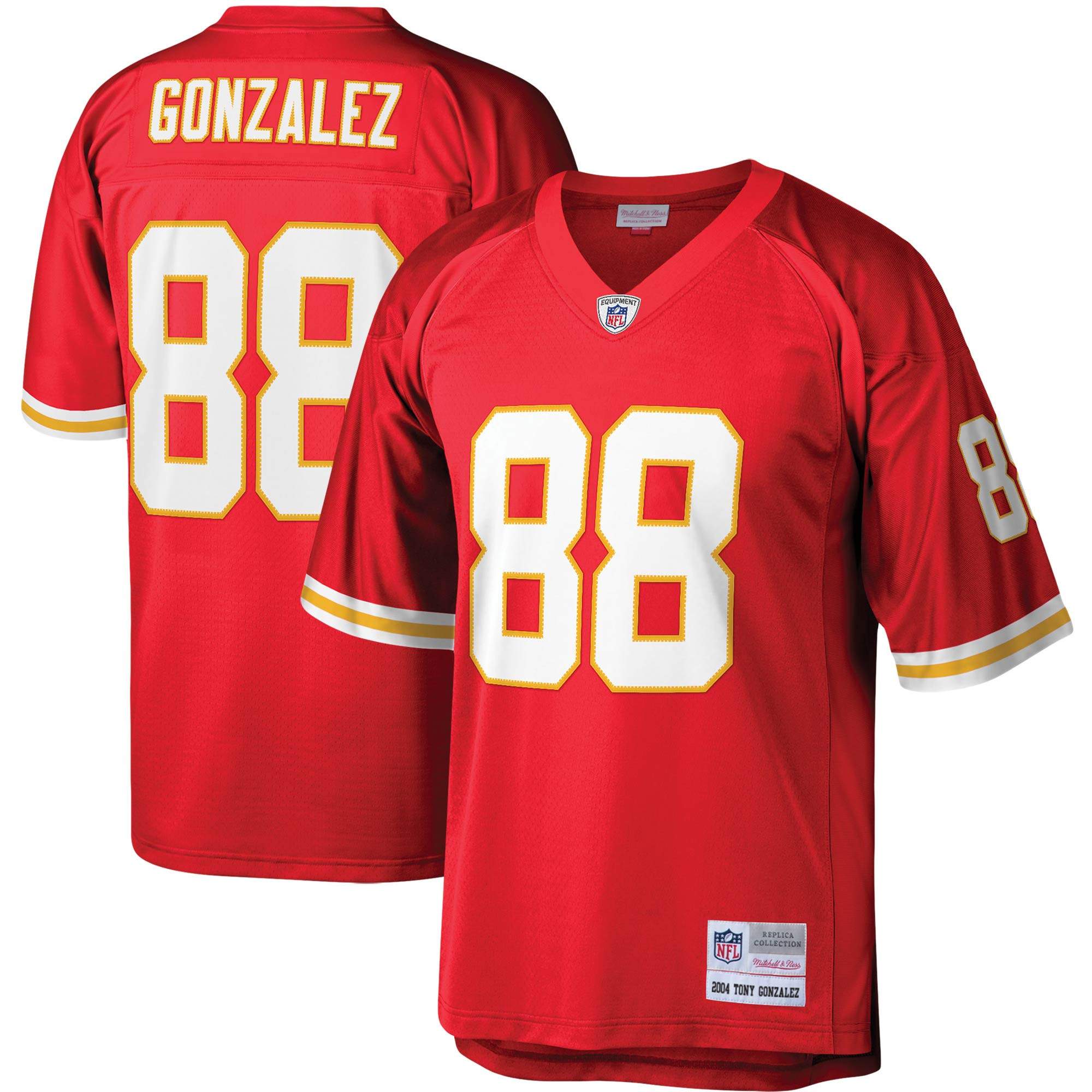 Tony Gonzalez Kansas City Chiefs Mitchell & Ness 2004 Legacy Replica Jersey – Red NFL