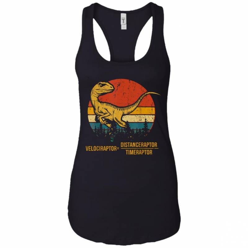 Velociraptor Distanceraptor Timeraptor Dinosaur Ladies Tank