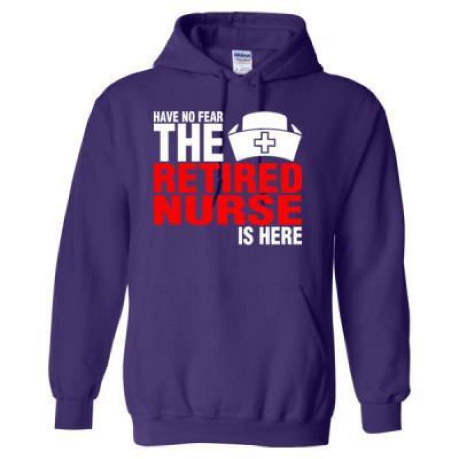 AGR Have No Fear The Retired Nurse Is Here – Heavy Blend™ Hooded Sweatshirt