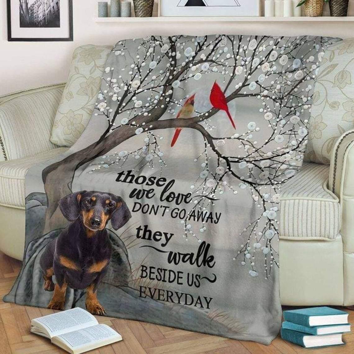 Dachshund Blanket, Dog Puppy Adult Kid – Memorials Gift, Gift For Family, Home Decor – Fleece Blanket