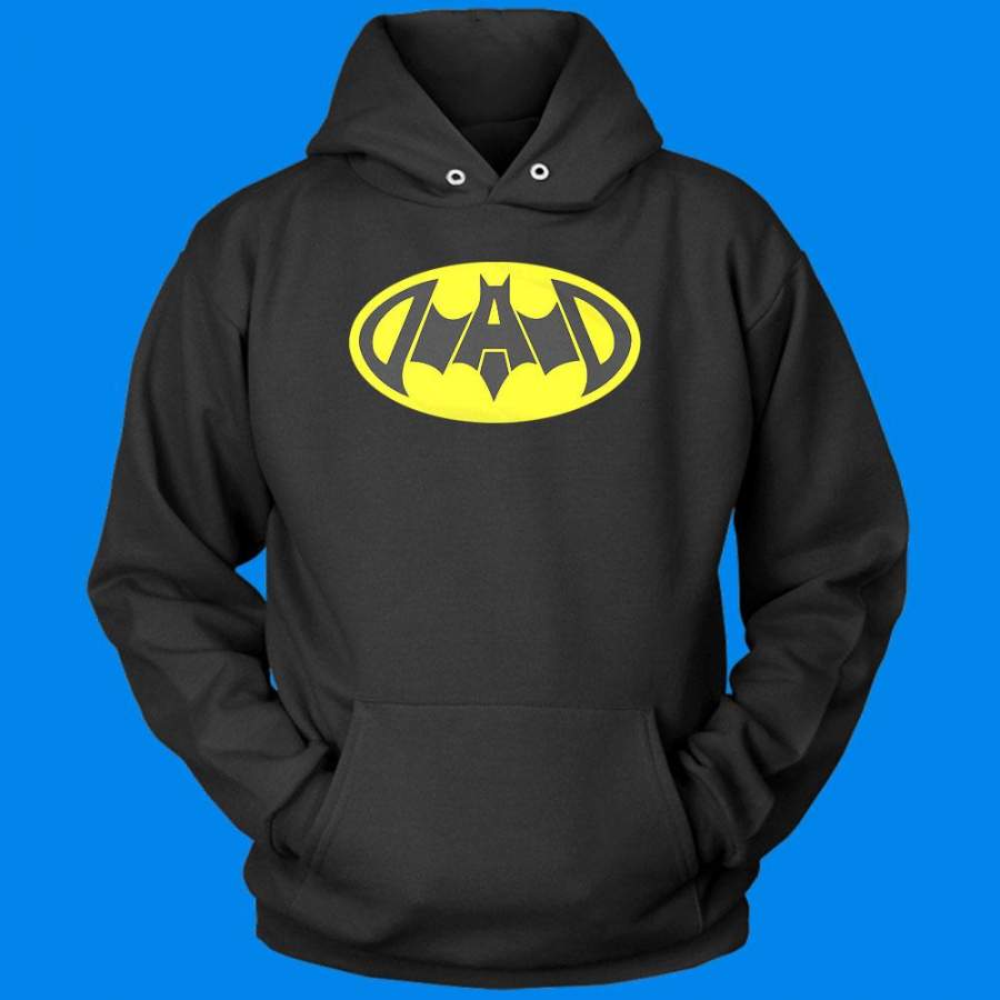 Batdad Logo Batman Superhero Men’S Hoodie