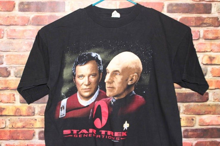 Star Trex Generations Vintage Captain Kirk Enterprise Star Trex 90S Shirt