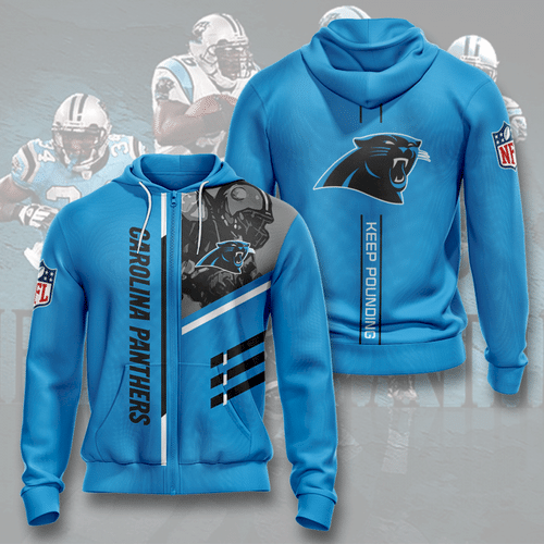 Carolina Panthers 3D Hoodie Sweatshirt Zip