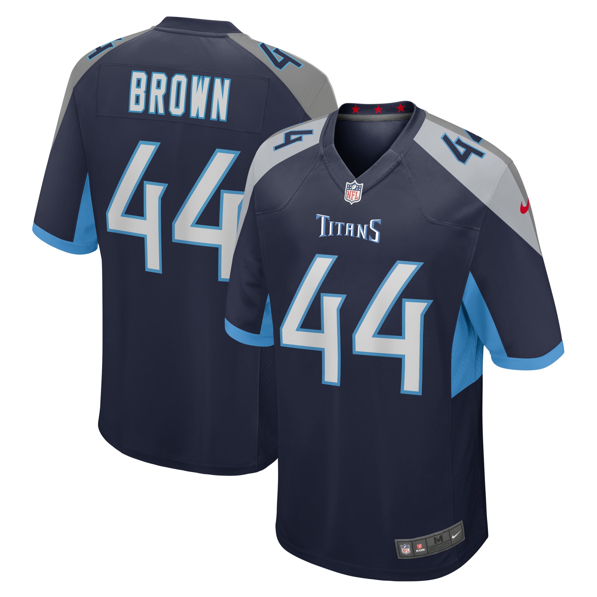 Mike Brown Tennessee Titans Game Jersey – Navy