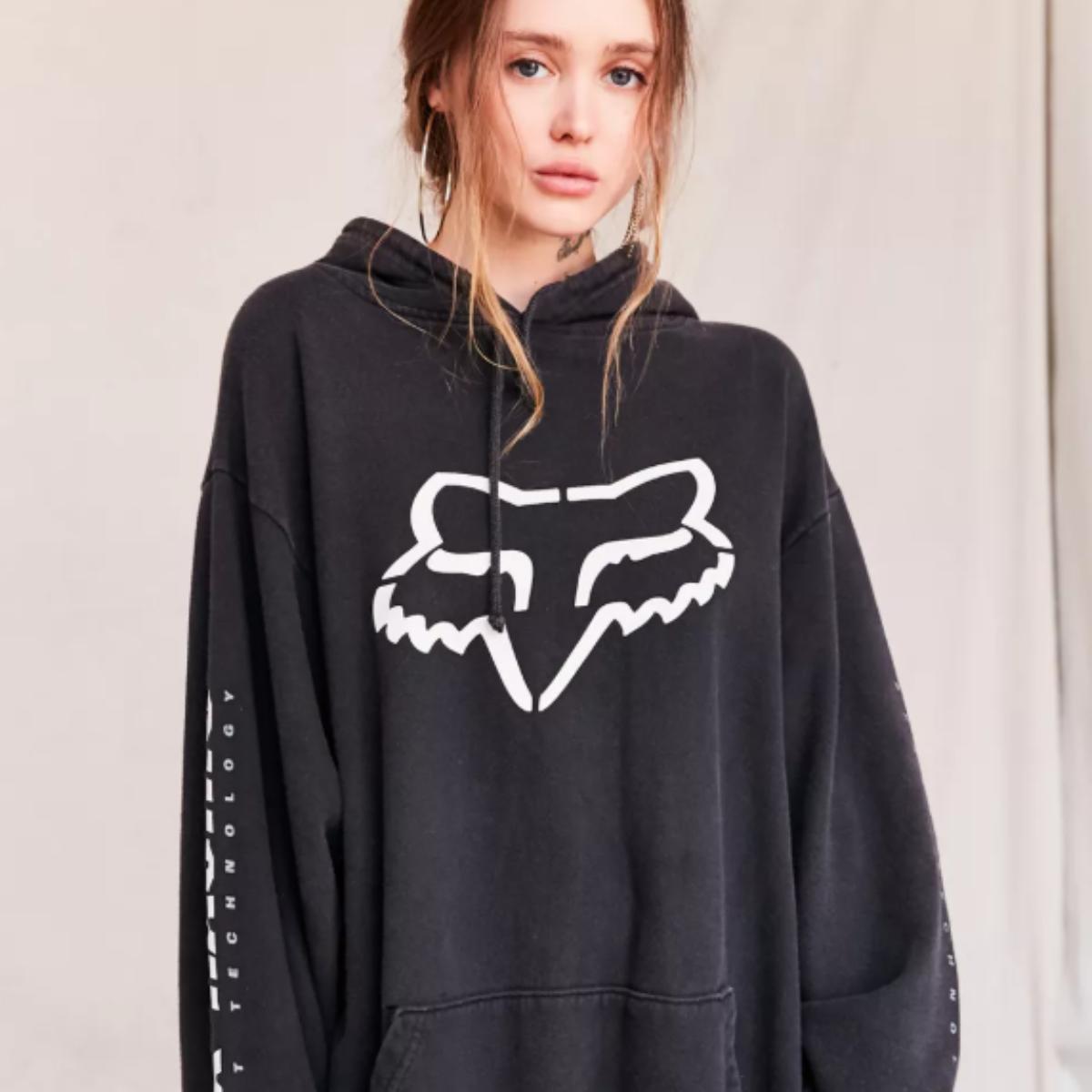 Fox Racing Hoodie, Enthusiast Apparel for Supercross & Motocross Fans, Off-Road Dirt Bike Gear for Riders, Unisex Streetwear Summer Tops, Full Size, Full Color